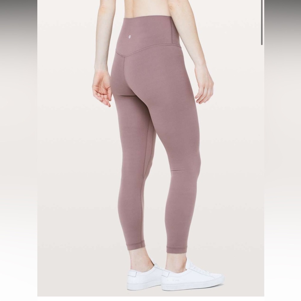 Lululemon Align Pant II *25" leggings Antique Bark mauve taupe nulu petite short